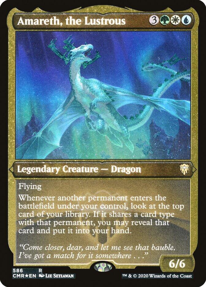 Amareth the Lustrous Foil Etched (Commander Legends)  - undefined | Good Games North