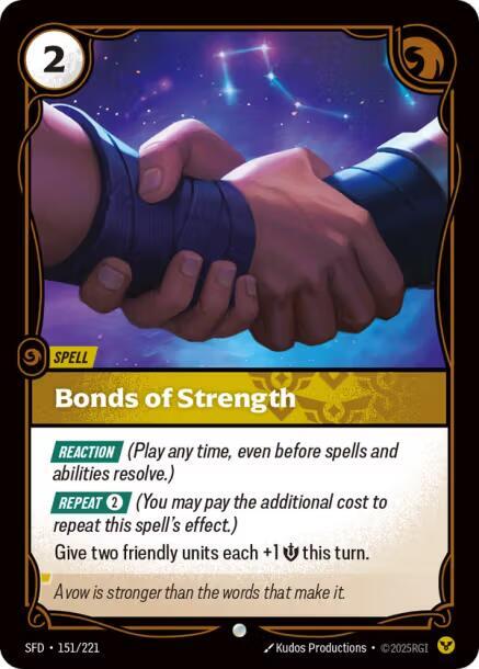 Bonds of Strength (Spiritforged)  - Foil | Good Games North