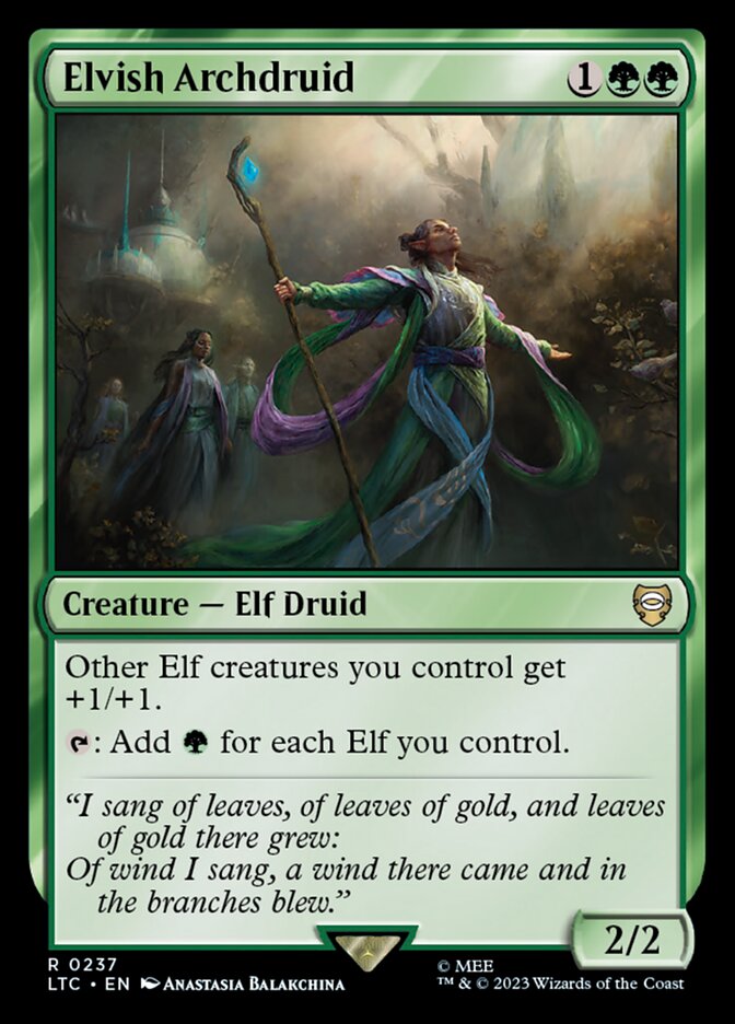 Elvish Archdruid 237 (Commander: The Lord of the Rings: Tales of Middle-earth)  | Good Games North
