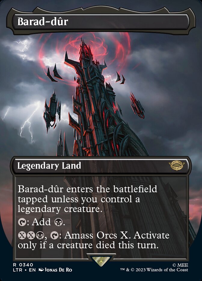 Barad-dûr 340 (Universes Beyond: The Lord of the Rings: Tales of Middle-earth)  - Borderless | Good Games North