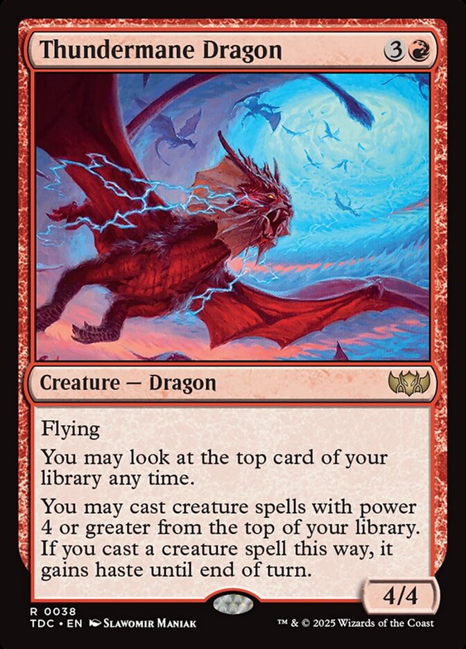 Thundermane Dragon (Commander: Tarkir: Dragonstorm)  | Good Games North