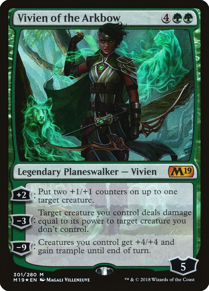 Vivien of the Arkbow 301/280 (Core Set 2019)  - Foil | Good Games North