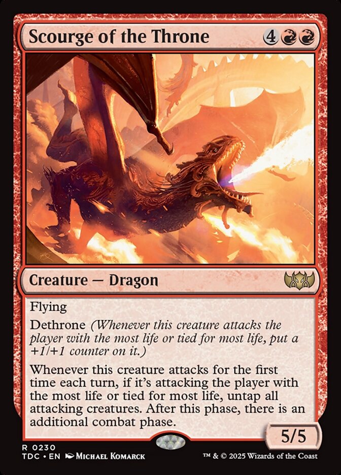 Scourge of the Throne (Commander: Tarkir: Dragonstorm)  | Good Games North