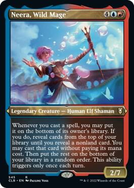 Neera Wild Mage Foil Etched (Commander Legends: Battle for Baldur's Gate)  - Foil | Good Games North