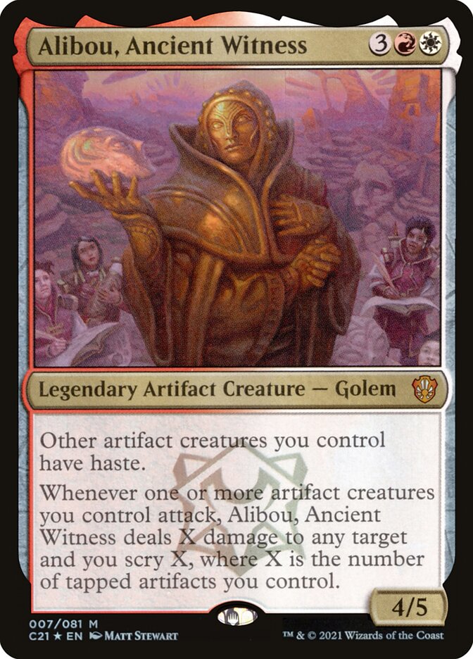 Alibou, Ancient Witness (Commander 2021)  - Foil | Good Games North