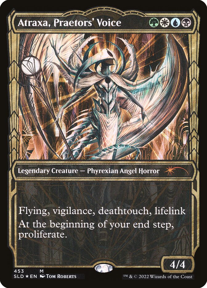 Atraxa, Praetors' Voice 453 (Secret Lair Drop Series)  - Showcase Gilded Foil | Good Games North