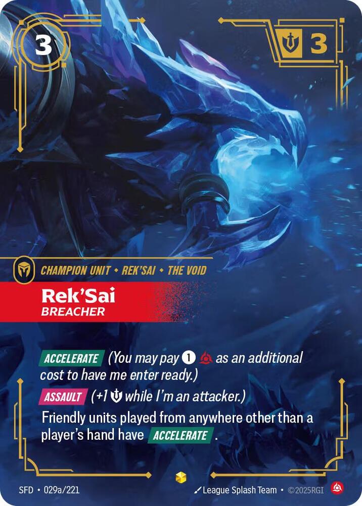 RekSai Breacher Alternate Art (Spiritforged)  - Foil | Good Games North