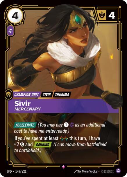 Sivir Mercenary (Spiritforged)  - Foil | Good Games North