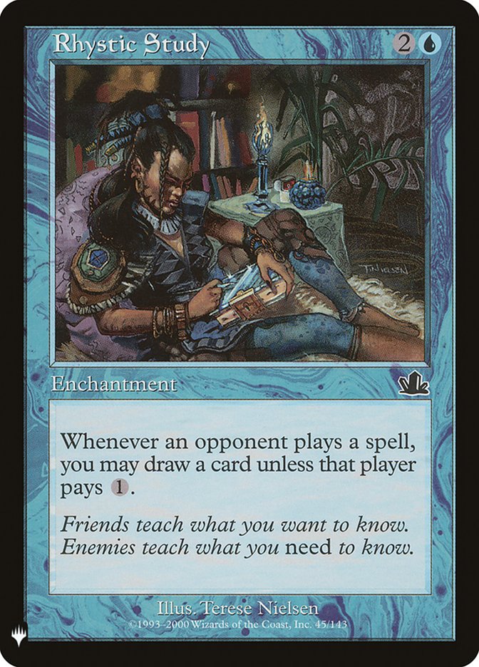 Rhystic Study PCY-45/5075 (The List Reprints)  | Good Games North