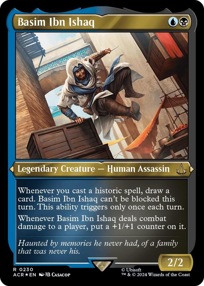 Basim Ibn Ishaq Foil Etched (Universes Beyond: Assassin's Creed)  - Foil | Good Games North