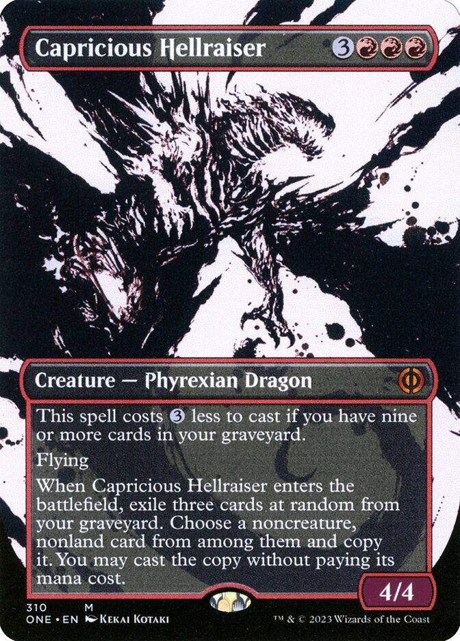 Capricious Hellraiser (Phyrexia: All Will Be One)  - Foil | Good Games North