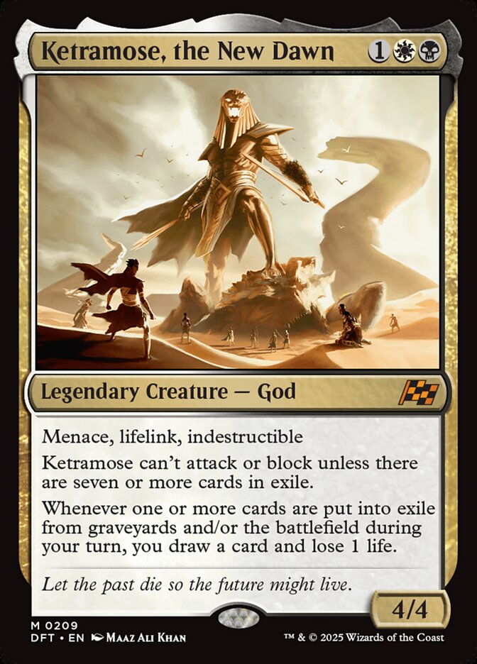 Ketramose, the New Dawn (Aetherdrift)  - Foil | Good Games North