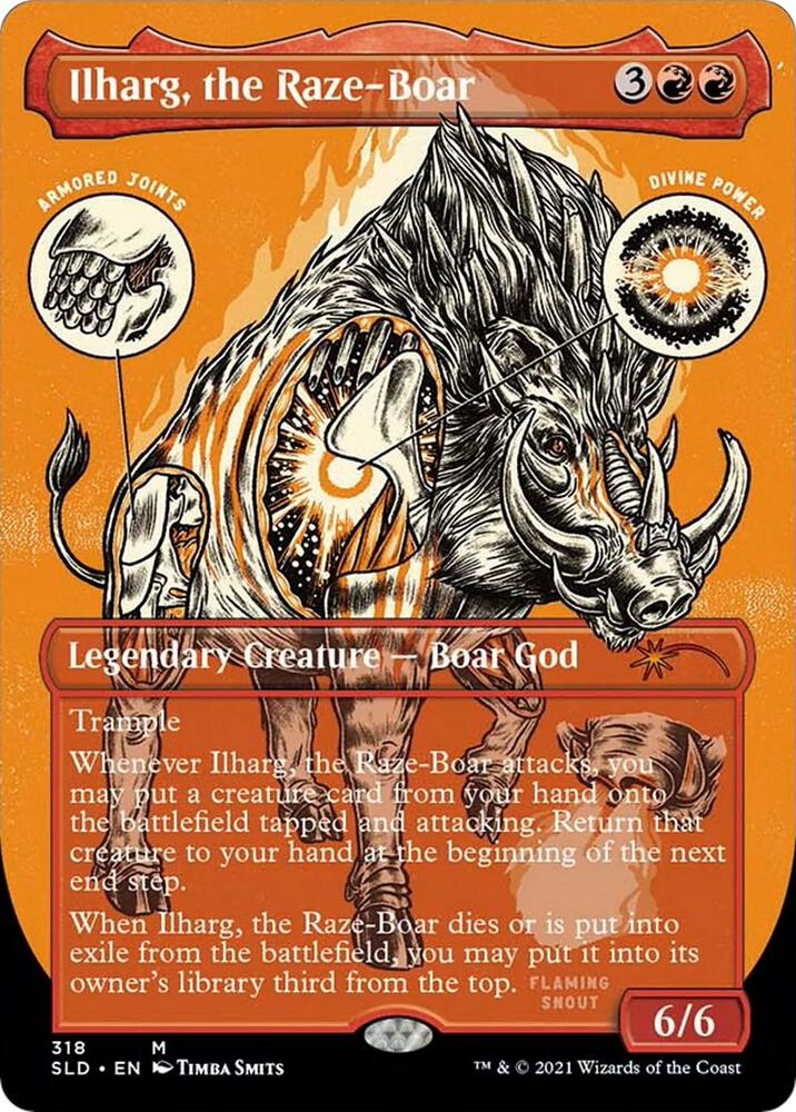 Ilharg, the Raze-Boar 318 (Secret Lair Drop Series)  - Borderless Etched Foil | Good Games North