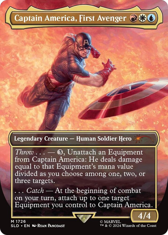 Captain America, First Avenger 1726 (Secret Lair Drop Series)  - Borderless Foil | Good Games North