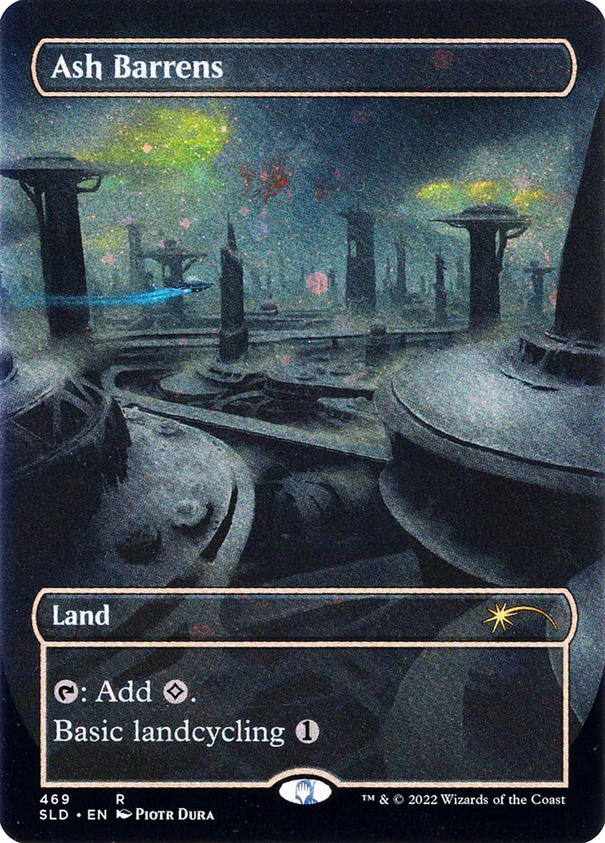 Ash Barrens 469 (Secret Lair Drop Series)  - Borderless Galaxy Foil | Good Games North