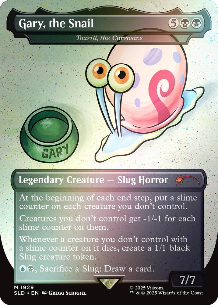 Gary the Snail Toxrill the Corrosive Rainbow Foil (Secret Lair Drop Series)  - undefined | Good Games North