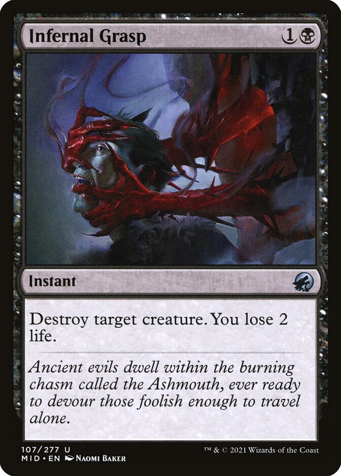 Infernal Grasp 107 (Innistrad: Midnight Hunt)  | Good Games North