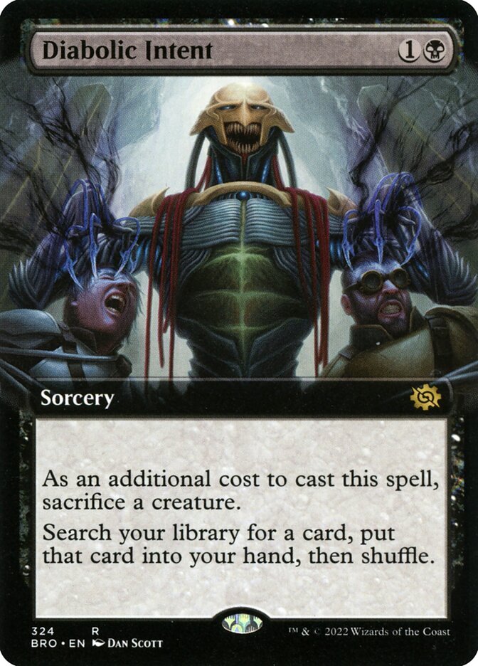 Diabolic Intent Extended Art 324 (The Brothers' War)  - Foil | Good Games North