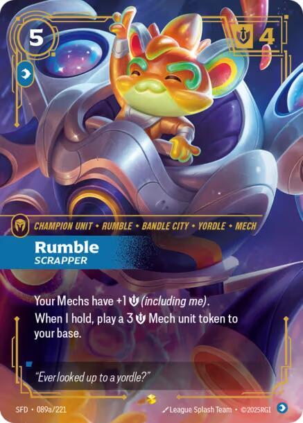 Rumble Scrapper Alternate Art (Spiritforged)  - Foil | Good Games North