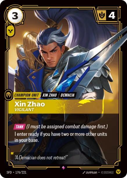 Xin Zhao Vigilant (Spiritforged)  - Foil | Good Games North