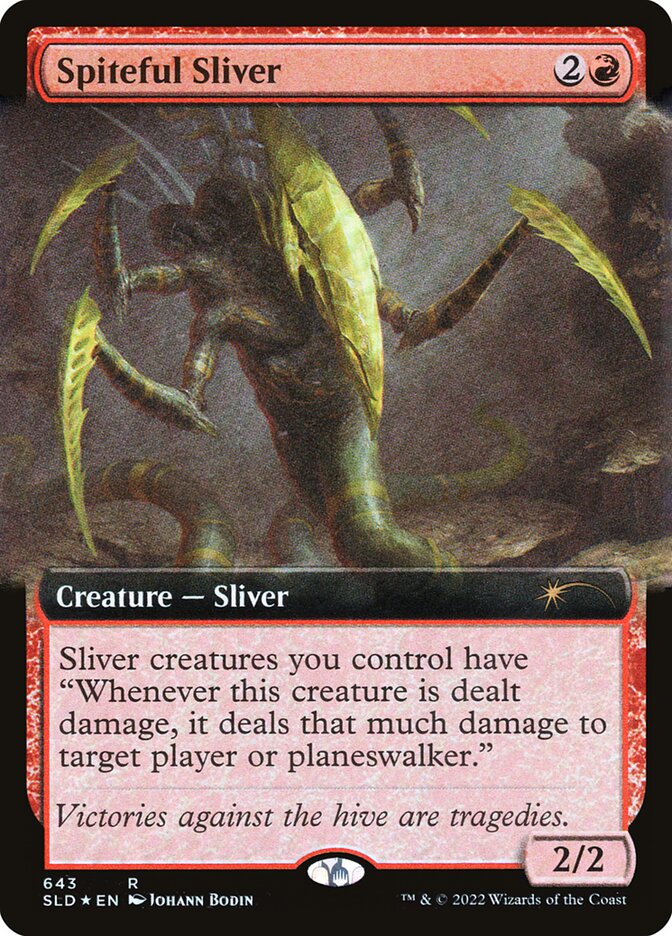 Spiteful Sliver 643 (Secret Lair Drop Series)  - Extended Art Foil | Good Games North