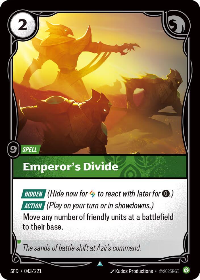 Emperors Divide (Spiritforged)  - Foil | Good Games North