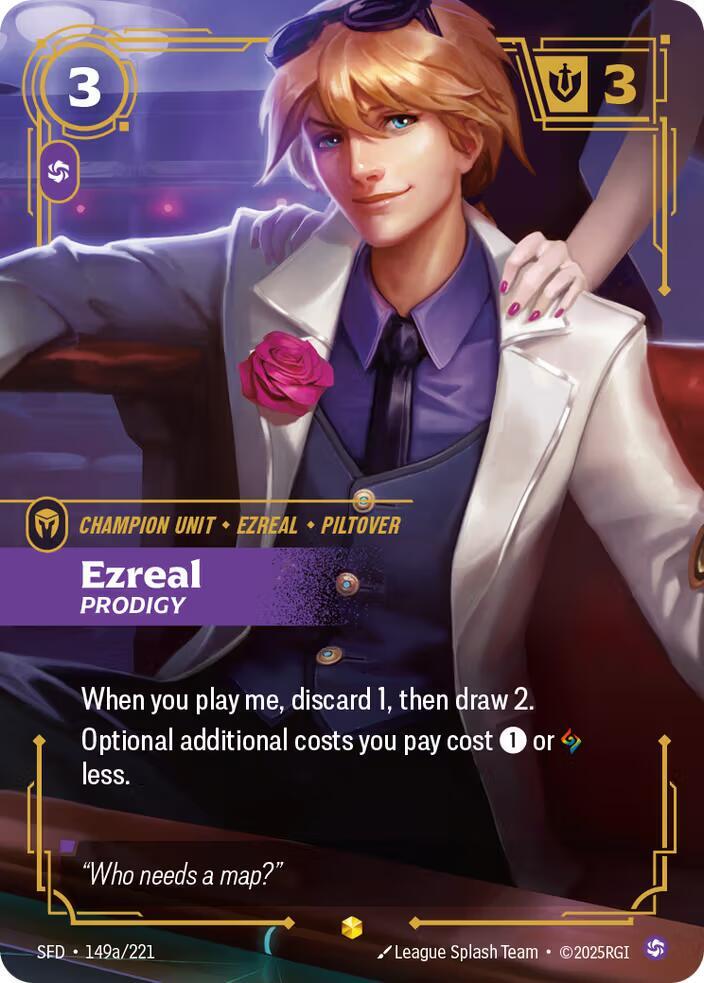 Ezreal Prodigy Alternate Art (Spiritforged)  - Foil | Good Games North