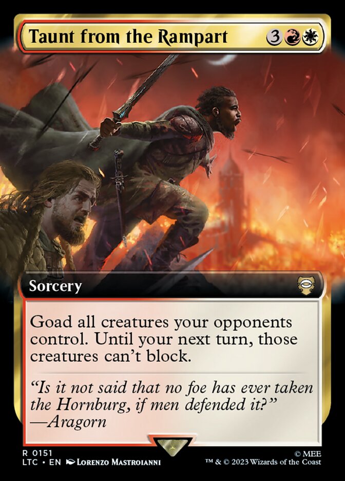 Taunt from the Rampart (Commander: The Lord of the Rings: Tales of Middle-earth)  | Good Games North