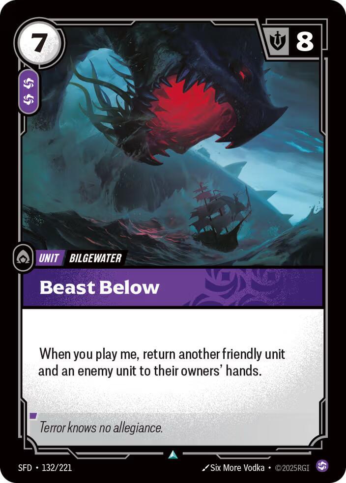 Beast Below 132/221 (Spiritforged)  - Foil | Good Games North