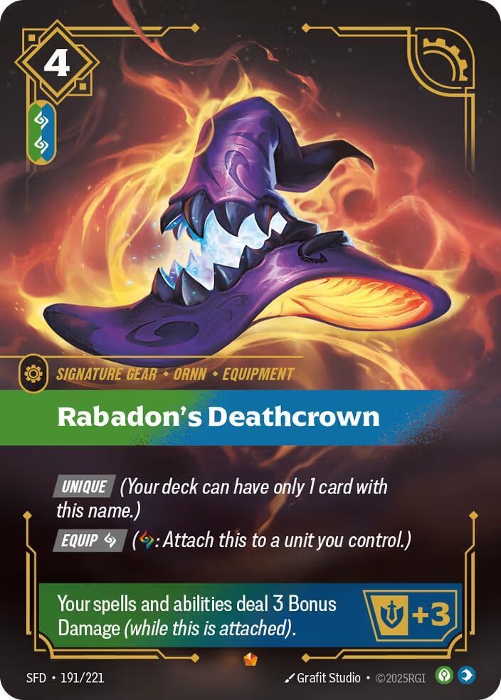 Rabadons Deathcrown (Spiritforged)  - Foil | Good Games North