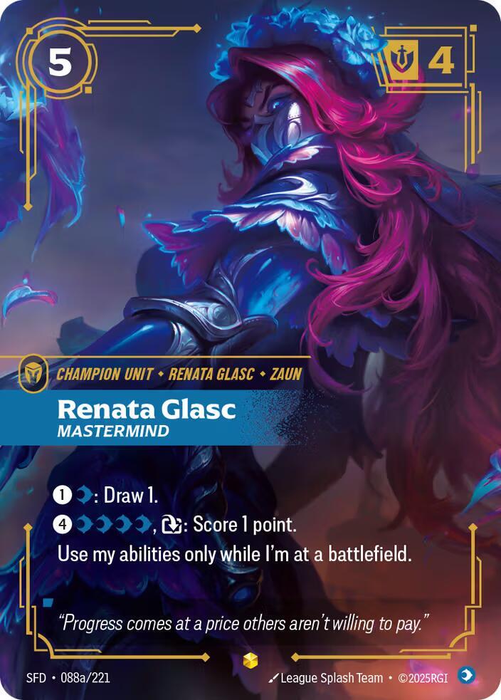 Renata Glasc Mastermind Alternate Art (Spiritforged)  - Foil | Good Games North