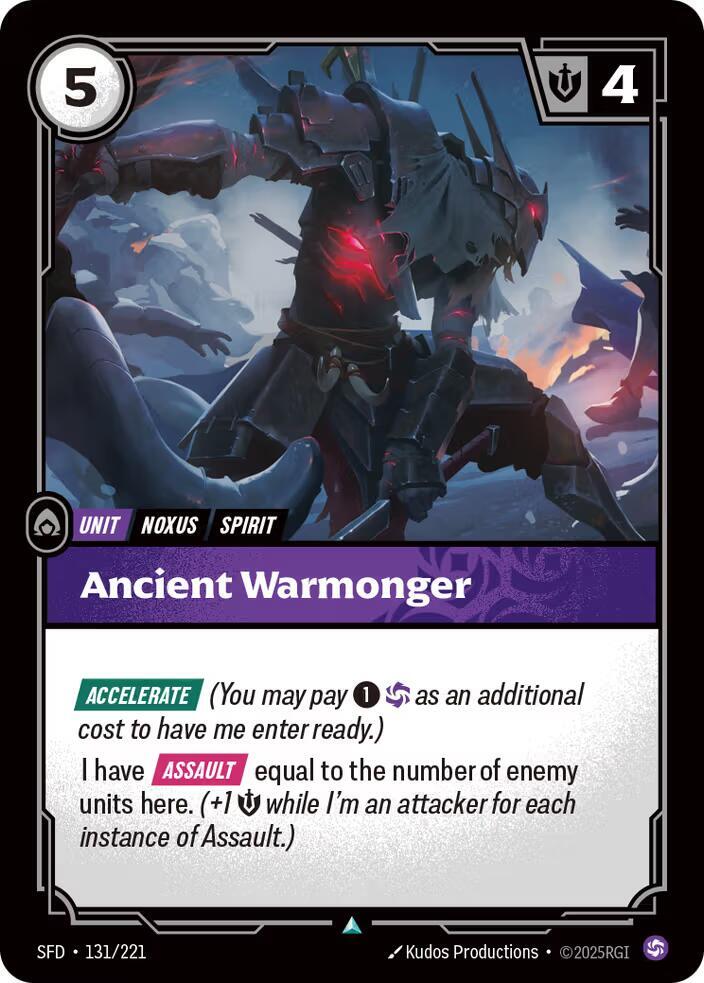 Ancient Warmonger 131/221 (Spiritforged)  - Foil | Good Games North