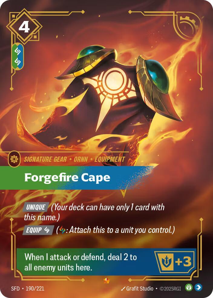 Forgefire Cape (Spiritforged)  - Foil | Good Games North