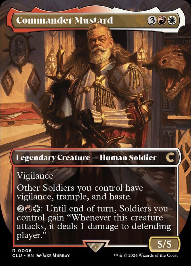 Commander Mustard 6/284 (Ravnica: Clue Edition)  - Borderless | Good Games North