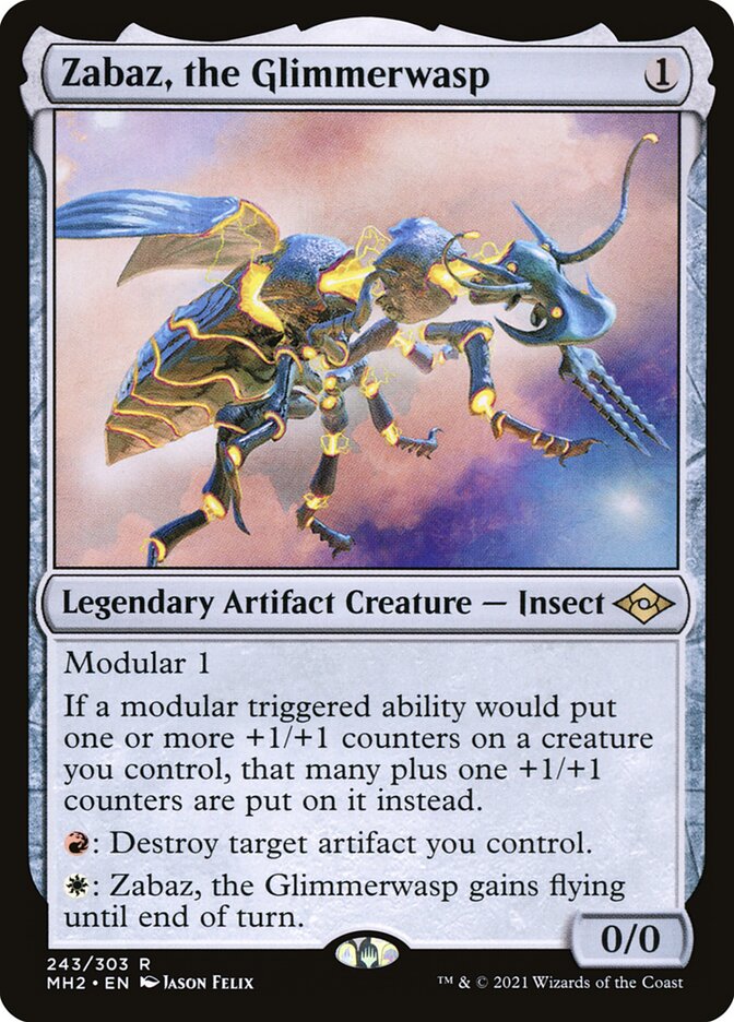 Zabaz, the Glimmerwasp (Modern Horizons 2)  | Good Games North