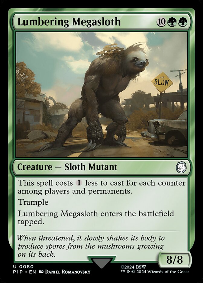 Lumbering Megasloth 80/326 (Universes Beyond: Fallout)  | Good Games North