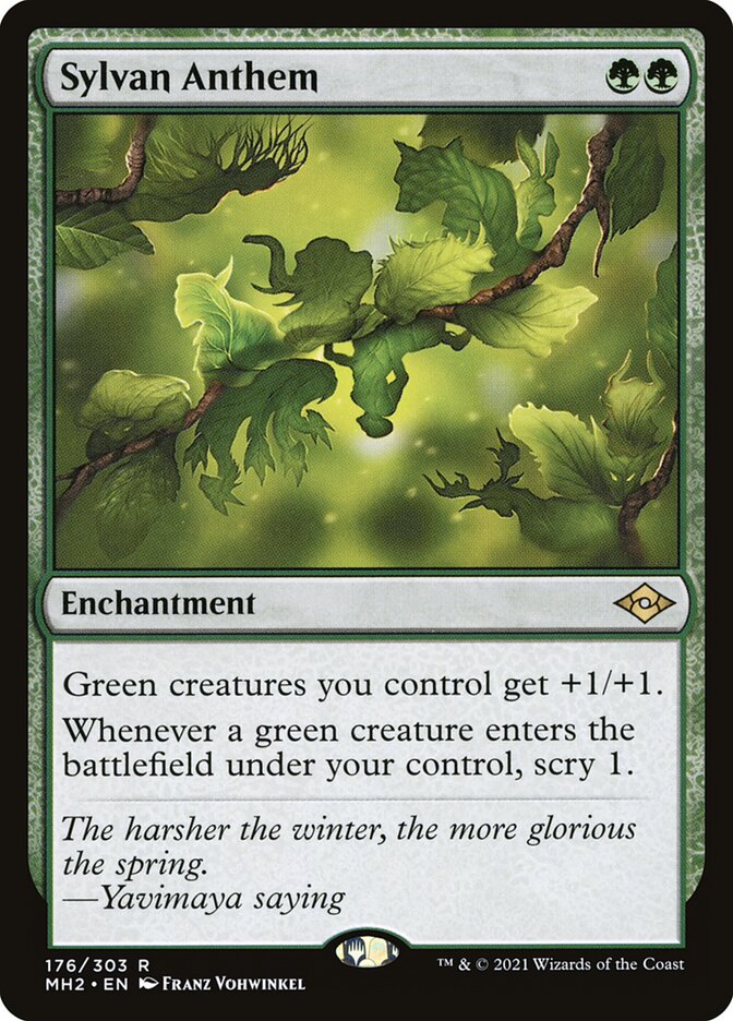 Sylvan Anthem (Modern Horizons 2)  - Foil | Good Games North