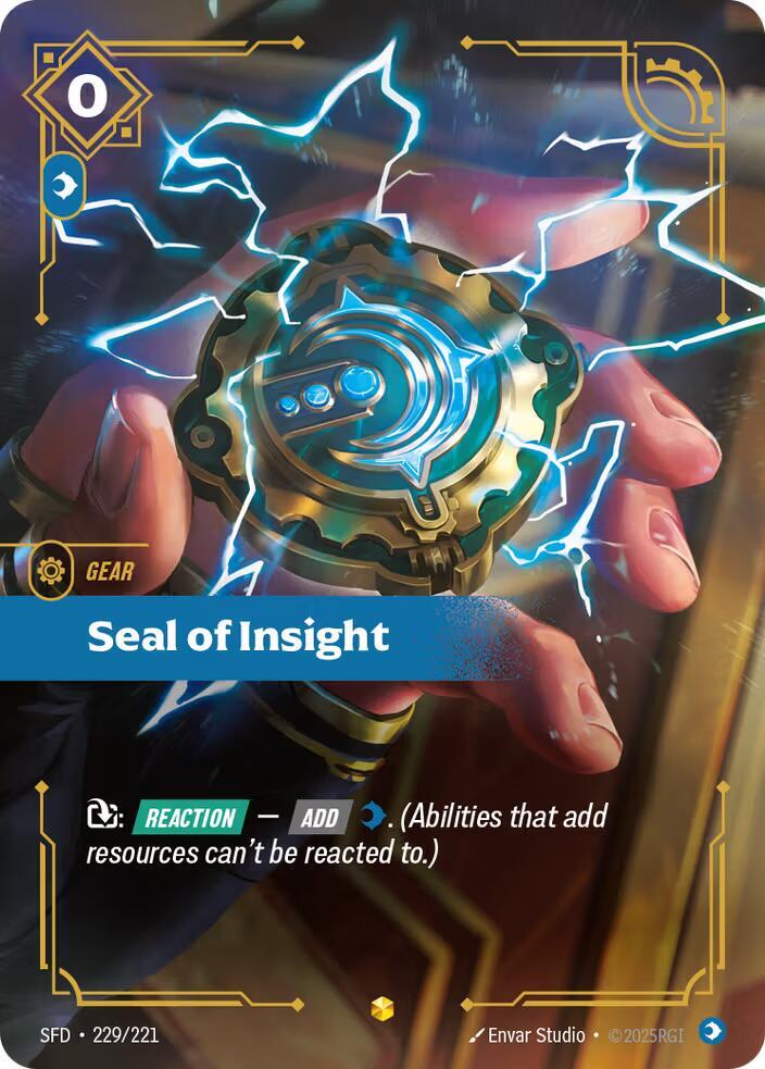 Seal of Insight Overnumbered (Spiritforged)  - Foil | Good Games North