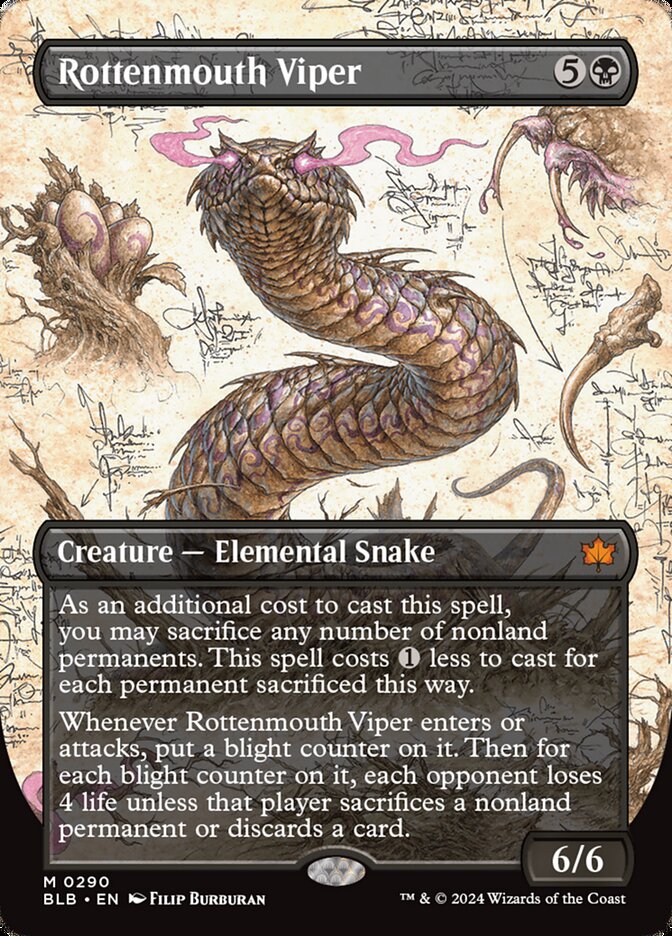 Rottenmouth Viper (Bloomburrow)  - Foil | Good Games North