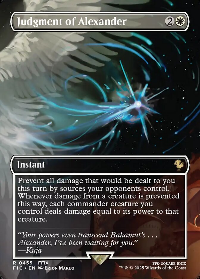 Judgment of Alexander 455 (Commander: FINAL FANTASY)  - Borderless Foil | Good Games North