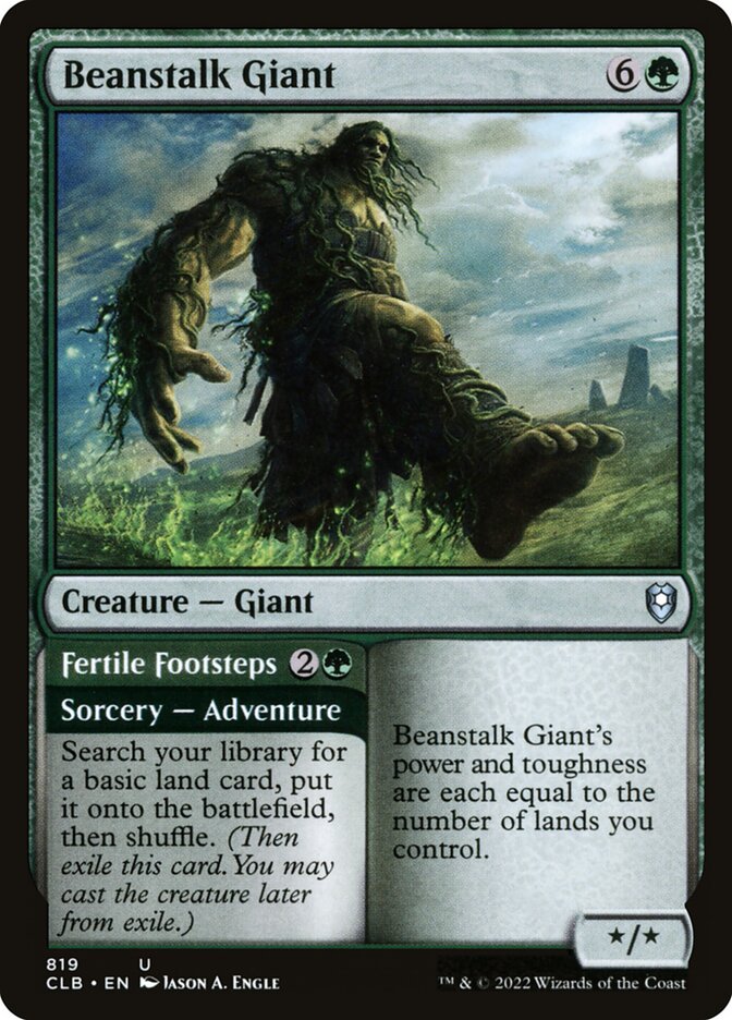 Beanstalk Giant // Fertile Footsteps (Commander Legends: Battle for Baldur's Gate)  | Good Games North
