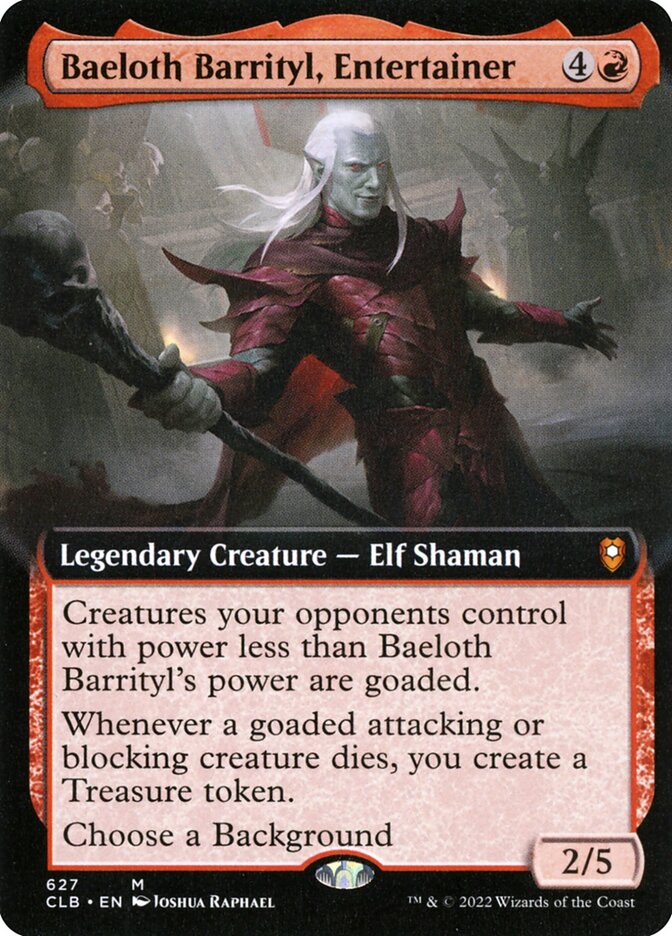 Baeloth Barrityl, Entertainer (Commander Legends: Battle for Baldur's Gate)  | Good Games North