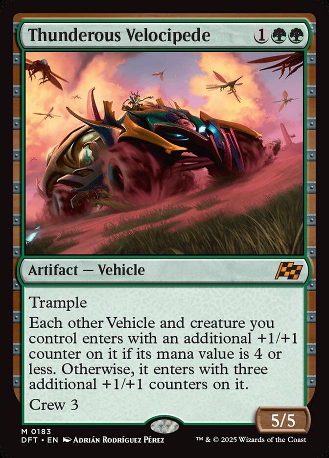 Thunderous Velocipede (Aetherdrift)  - Foil | Good Games North