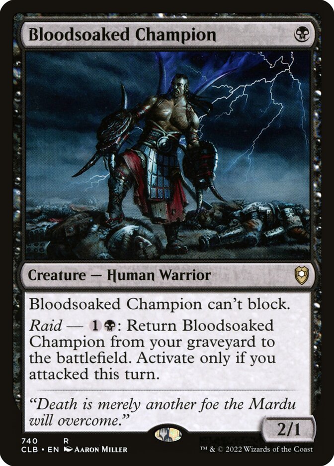 Bloodsoaked Champion (Commander Legends: Battle for Baldur's Gate)  | Good Games North