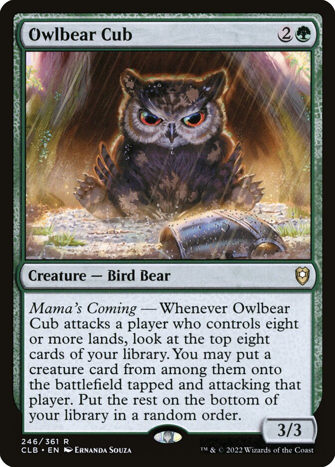 Owlbear Cub (Commander Legends: Battle for Baldur's Gate)  - Foil | Good Games North