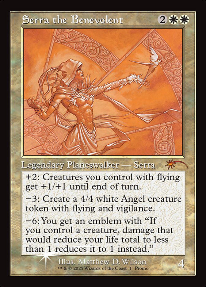 Serra the Benevolent 1/19 (MagicFest Cards)  - Retro Foil | Good Games North