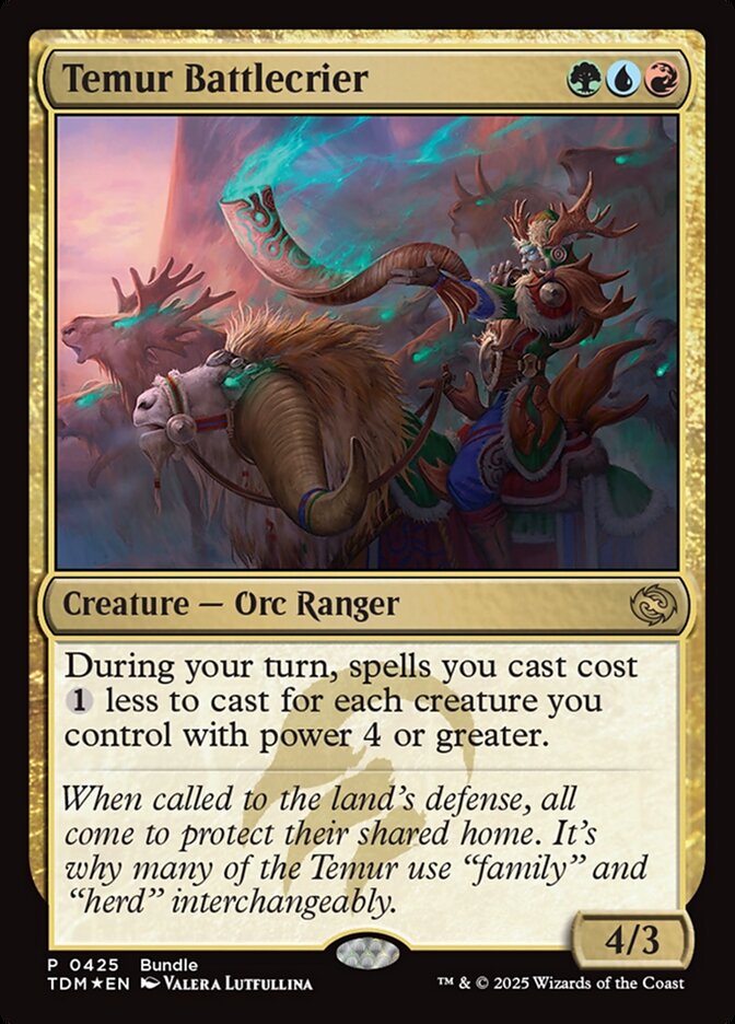 Temur Battlecrier TDM Bundle 425 (Unique and Miscellaneous Promos)  - Foil | Good Games North