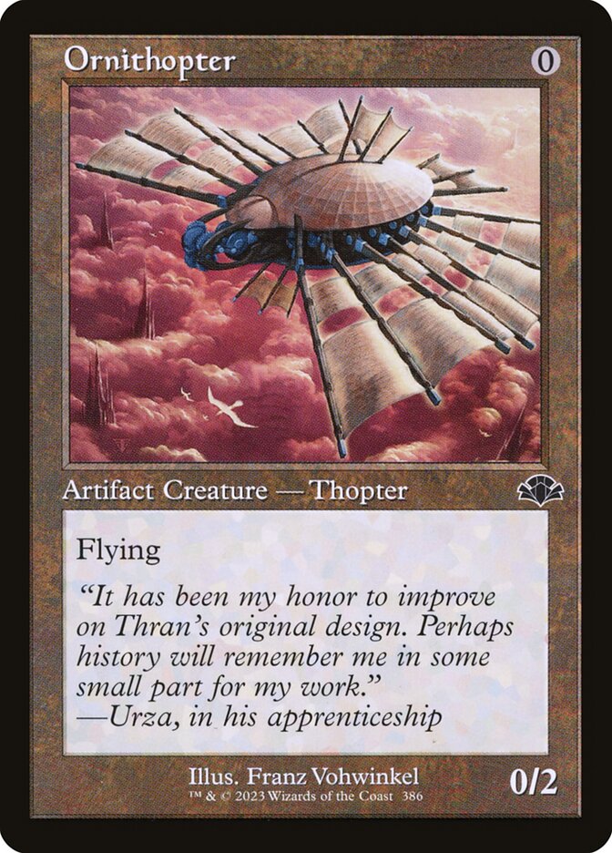Ornithopter 386/261 (Dominaria Remastered)  - Retro Foil | Good Games North