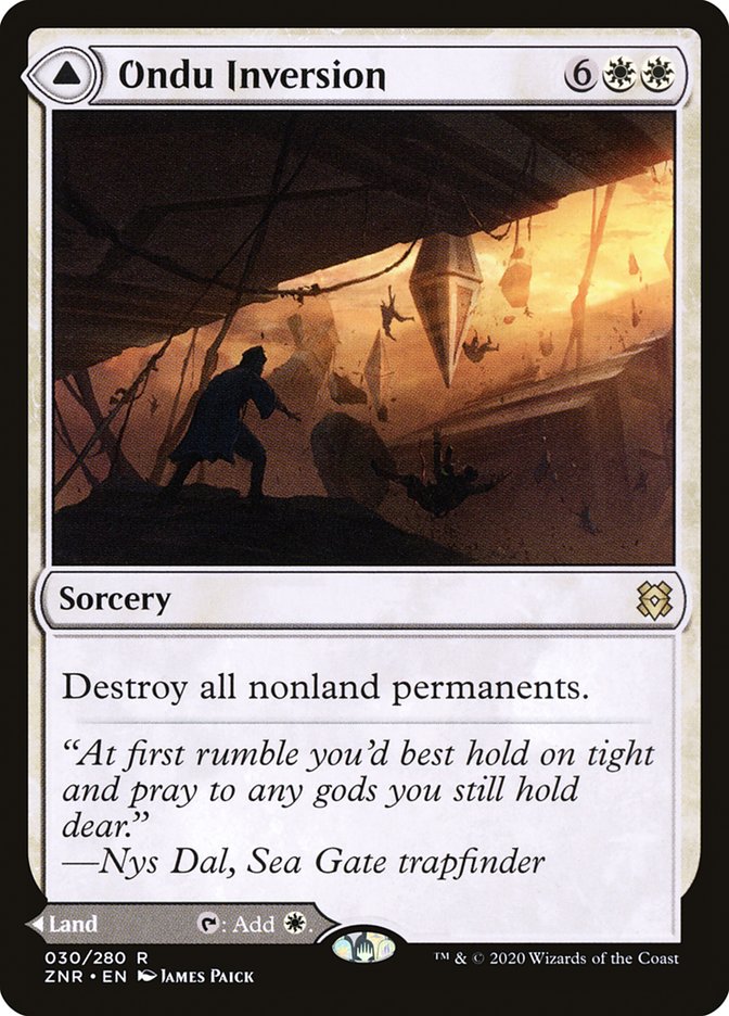 Ondu Inversion // Ondu Skyruins (Zendikar Rising)  - Foil | Good Games North
