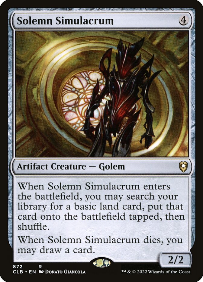 Solemn Simulacrum (Commander Legends: Battle for Baldur's Gate)  | Good Games North